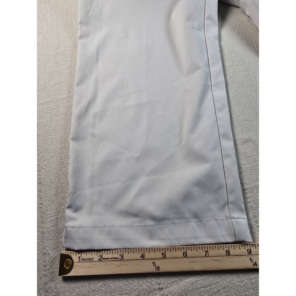 Adidas Performance Golf Pants Men's 38x30 Beige Flat Front Chino AE7006 Khaki - Picture 9 of 14